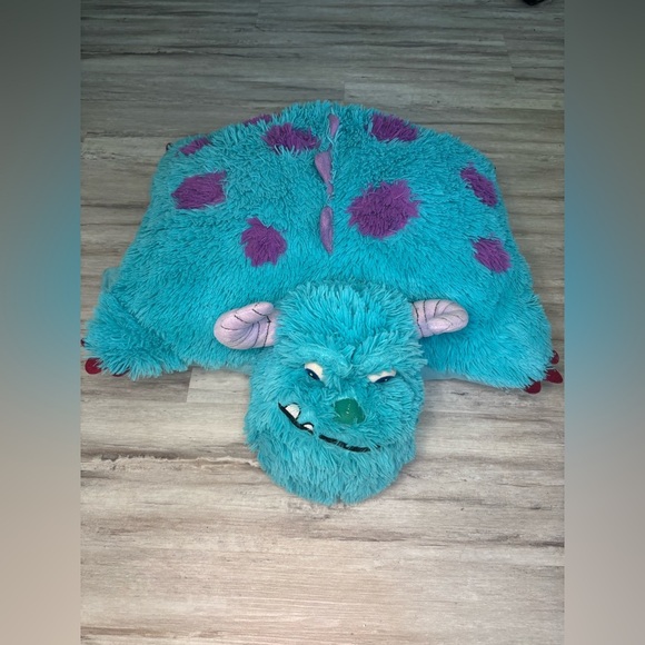 Sully Pillow Pet Pillow Plush Monsters Inc Disney Pixar Blue Stuffed Animal 20" - Picture 1 of 10